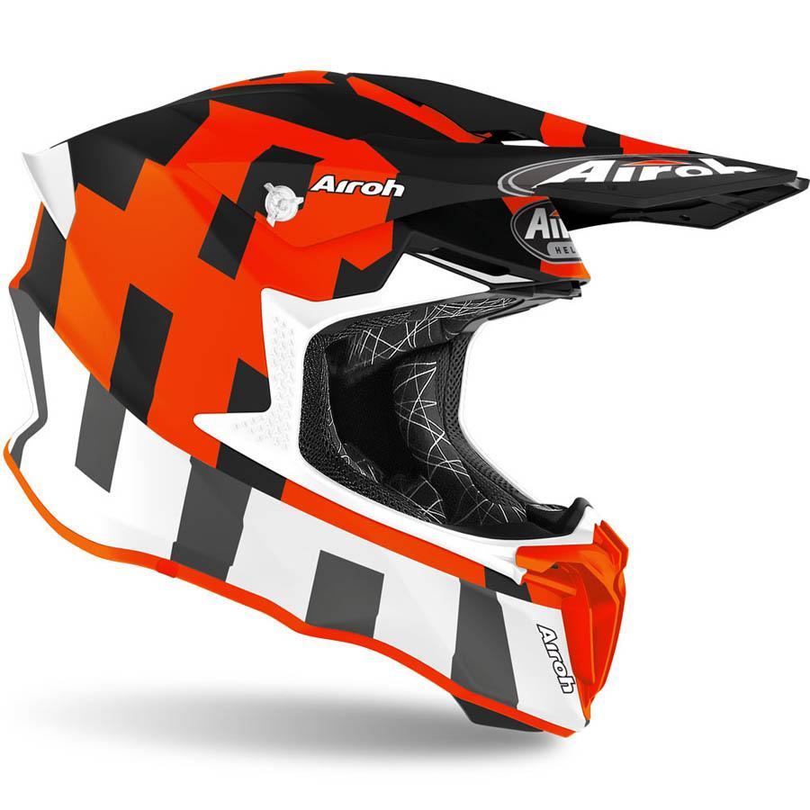 Шлем кросс AIROH Twist 2.0 Frame Orange Matt